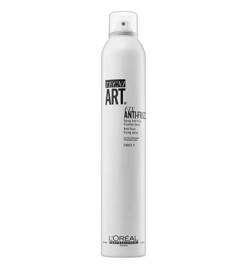 L'Oréal Tecni Art Fix Anti-Frizz 400ml Frasco spray branco L'Oréal Tecni Art Fix Anti-Frizz