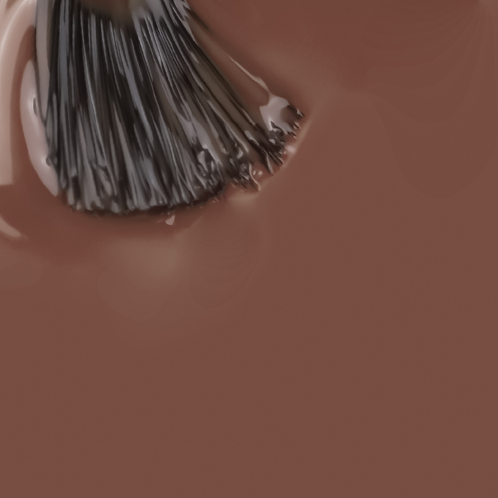 Verniz Gel Inocos NT6 - Lotus Natura 15ml Pincel com tinta castanha líquida