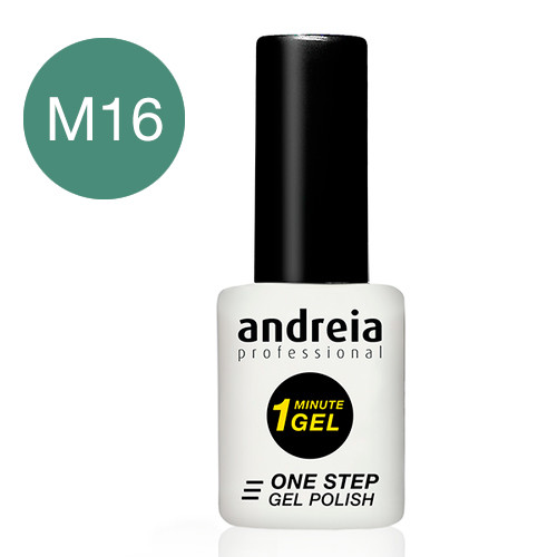 ANDREIA 1 MINUTE GEL M16 (Verde) Verniz em gel branco Andreia Professional 1 MINUTE GEL ONE STEP M16