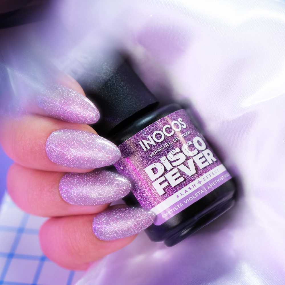Verniz Gel Inocos FB1 Disco Fever (Ametista Violeta) 15ml Verniz de unhas INOCOS cor lilás brilhante