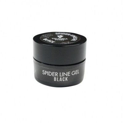 Frasco pequeno preto de Spider Line Gel Black