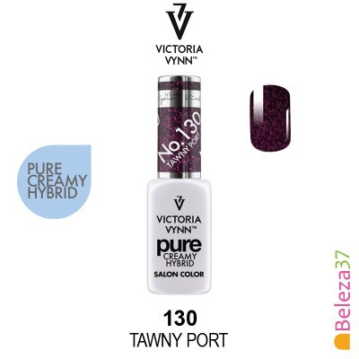 Verniz unhas Victoria Vynn 130 Tawny Port roxo escuro brilho