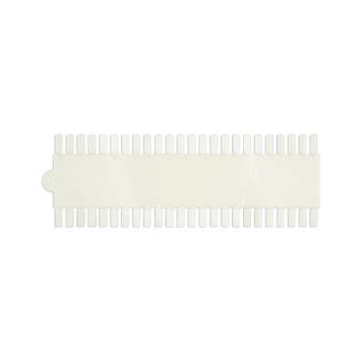 Paleta plástica branca para amostras de cores de unhas