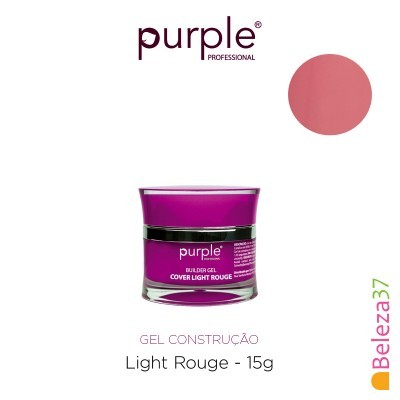 Frasco de gel construção unhas Purple Professional Light Rouge 15g