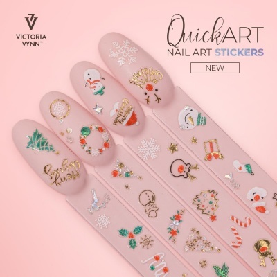 Autocolantes para unhas com motivos natalícios da Victoria Vynn