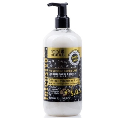 Condicionador selante Real Natura Pro-Vitamina Bomba CAFÉ 500 ml