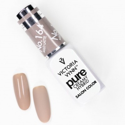 Esmalte Victoria Vynn Pure Hybrid Creamy com amostras de cor bege nude