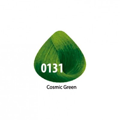 Amostra de tinta para cabelo verde Cosmic Green 0131