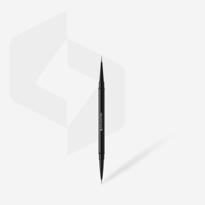 Caneta preta para maquilhagem com pontas finas em ambos os lados e texto CYBERPUNK