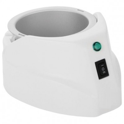 Base de aquecimento eléctrica branca com botão e luz indicadora