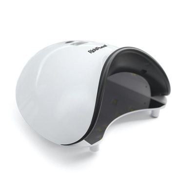 Secador de verniz branco com interior preto e luzes LED