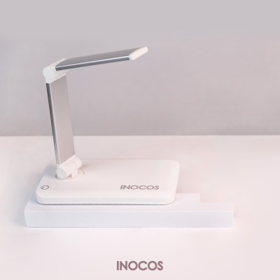 Lâmpada de secretária branca minimalista INOCOS