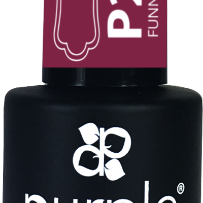 Frasco de verniz gel de unhas roxo da marca Purple Professional