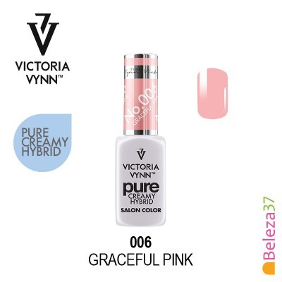 Esmalte de unhas Victoria Vynn Graceful Pink com amostra da cor rosa