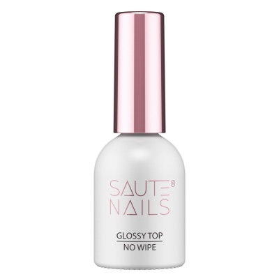 Frasco de verniz para unhas Saute Nails com tampa rosa