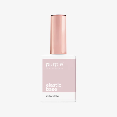 Frasco de verniz de unhas Purple Professional elastic base milky white