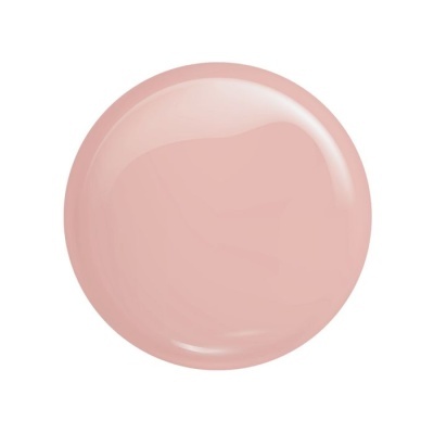 Amostra circular de verniz rosa claro brilhante