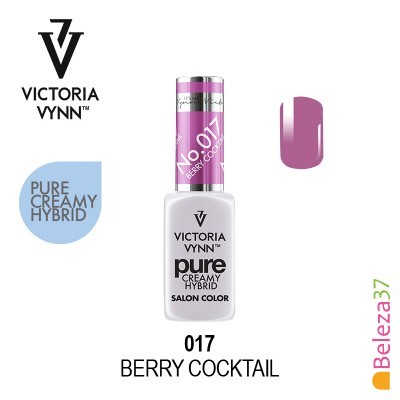 Esmalte Victoria Vynn cor Berry Cocktail embalagem branca com tampa rosa