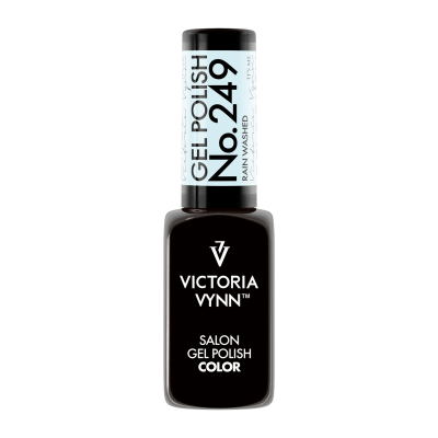 Frasco de verniz de gel preto Victoria Vynn com etiqueta No. 249