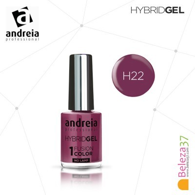 Frasco de verniz de unhas roxo da marca andreia professional com tampa prateada