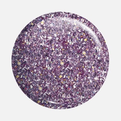 Prato redondo roxo com padrões marmoreados coloridos