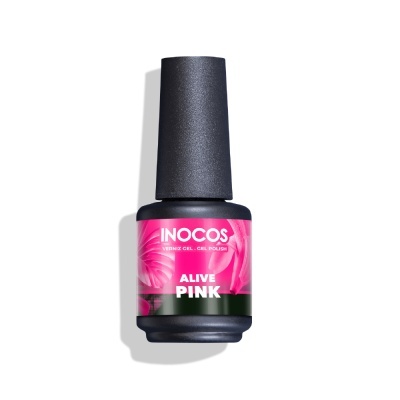 Frasco de verniz gel INOCOS cor Alive Pink