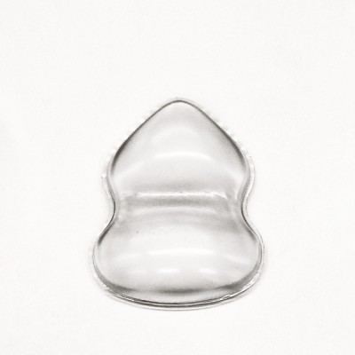 Proteção em silicone transparente em forma triangular anatómica