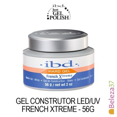 Frasco de gel construtor para unhas ibd French Xtreme 56g