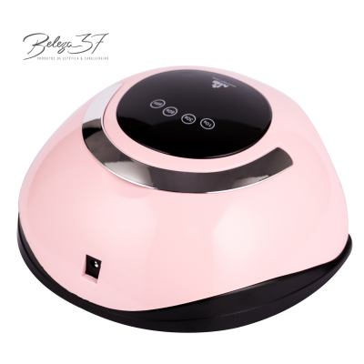 Lâmpada UV/LED cor-de-rosa para manicure com visor digital e botões no topo