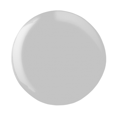 Prato redondo branco de cerâmica com superfície lisa