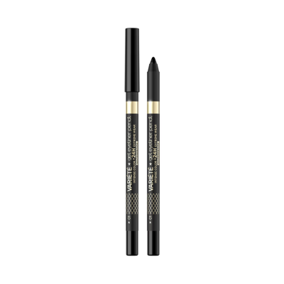 Lápis de olhos preto VARIETE gel eyeliner pencil 24h intense color