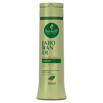 Frasco de condicionador Haskell Jabo Randi Antiqueda 300ml verde claro