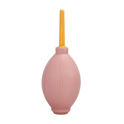 Sugador de pó rosa com bico amarelo