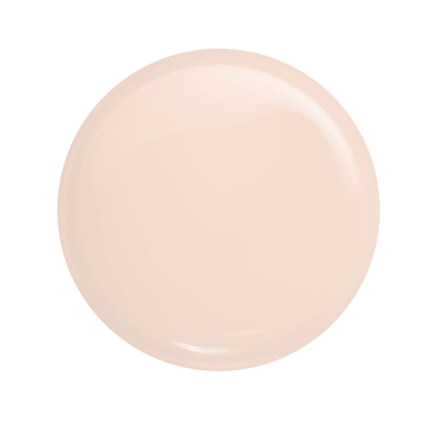 Mancha circular de verniz bege claro com brilho