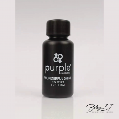 Frasco preto fosco de Purple Professional No Wipe Top Coat