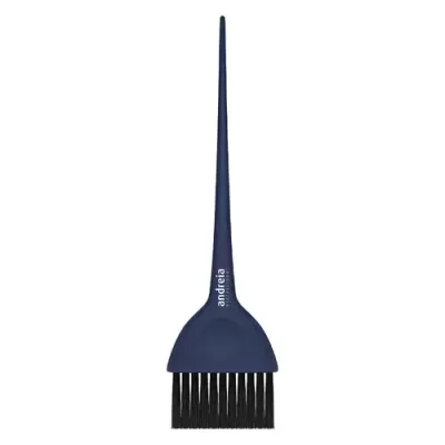 Escova para coloração de cabelo azul escuro com cerdas pretas