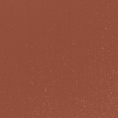 Superfície castanho avermelhada com manchas brancas dispersas