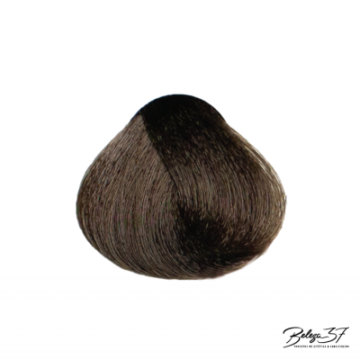 Amostra de cabelo sintético castanho escuro liso