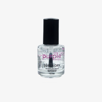 Frasco de verniz secante de unhas Purple Super Dry