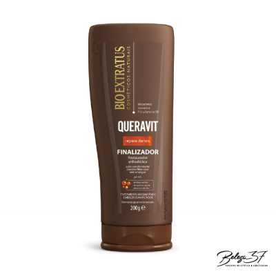 Embalagem castanha de finalizador capilar BIO EXTRATUS QUERAVIT 200g