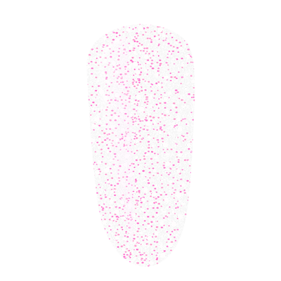 Lixa de unha oval com pontinhos cor de rosa