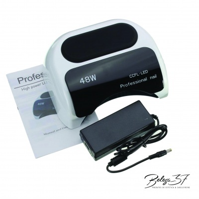 Máquina secadora de unhas profissional CCFL LED 48W com transformador e manual