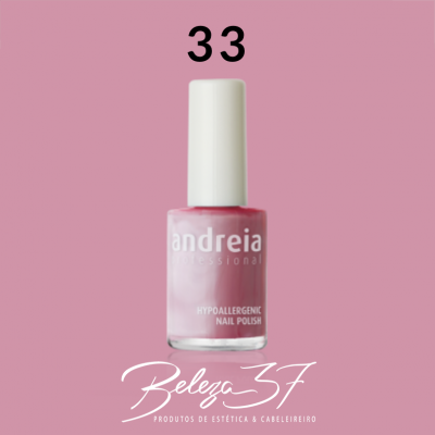 Esmalte de unhas rosa claro Andreia Professional nº 33