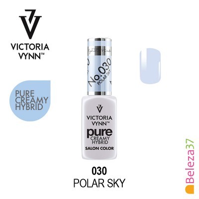 Esmalte de unhas azul claro Victoria Vynn Pure Creamy Hybrid Polar Sky