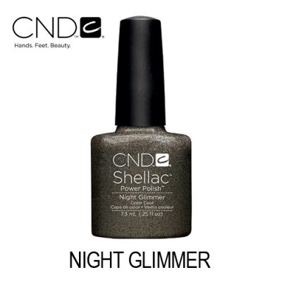 Frasco de verniz para unhas CND Shellac Power Polish Night Glimmer