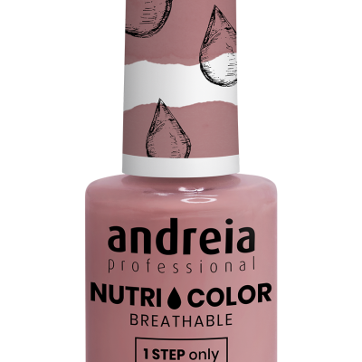 Frasco de verniz de unhas rosa Andreia Professional Nutri Color