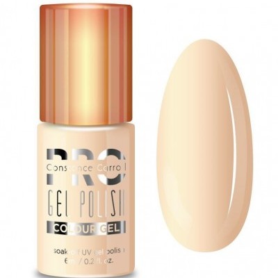 Verniz gel nude Constance Carroll Pro Gel Polish com frasco e amostra da cor