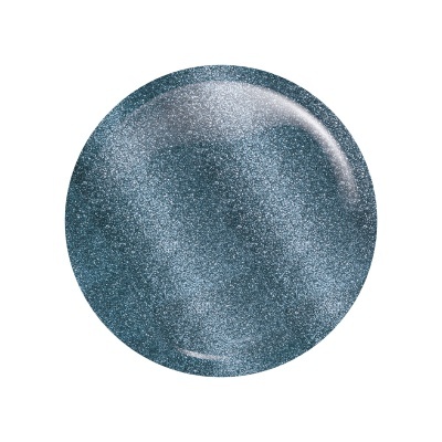 Círculo com textura glitter azul metálico