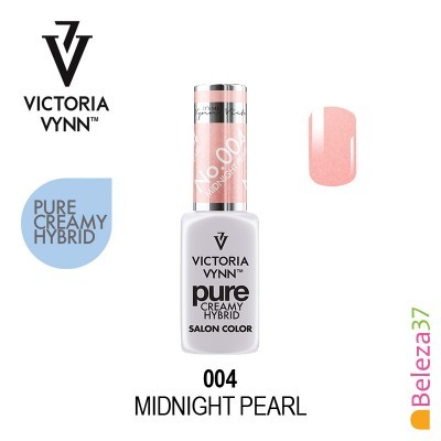 Verniz de unhas Victoria Vynn cor 004 Midnight Pearl em frasco branco com tampa rosa