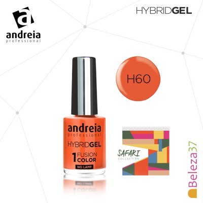 Frasco de verniz de unhas laranja da coleção SAFARI da andreia professional